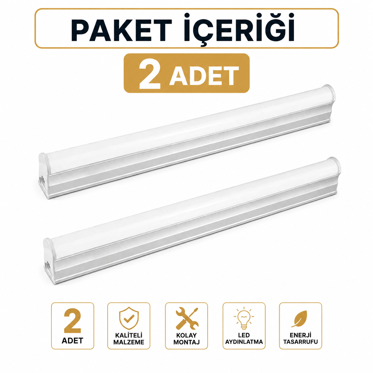 CT-2467 8W T5 LED Bant Armat�r G�n ����� 2 Adet