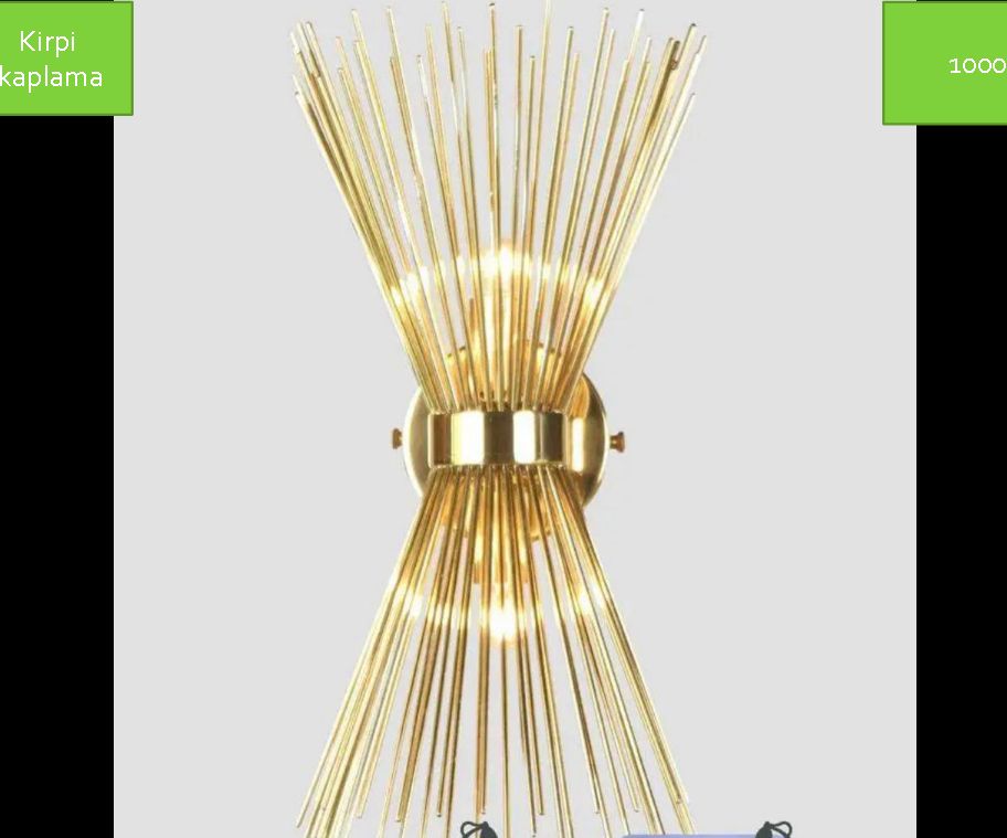 Alt�n renkli Duvar Aplikleri