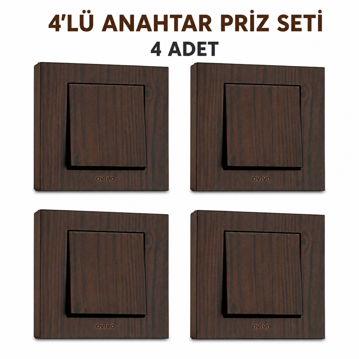 Asyagrup Ovivo Ceviz Anahtar 4 Adet