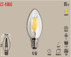 CT-4066 Led Buji Ampul