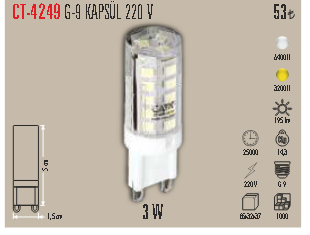 CT-4249 G-9 KAPS�L 220 V