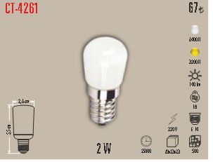 CT-4261 E14 Duy Tipi Mini LED Ampul