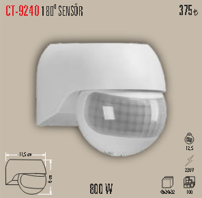 CT-9240 180� SENS�R 800w