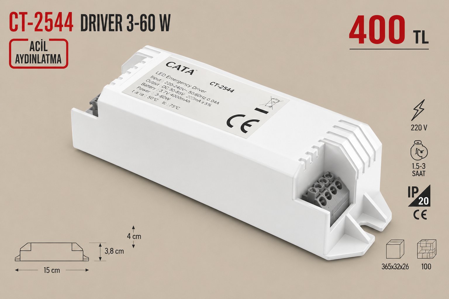 ct-2544 Acik Aydınlatma Kiti