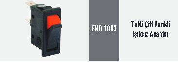 END 1003 Tekli �ift Renkli I��ks�z Anahtar
