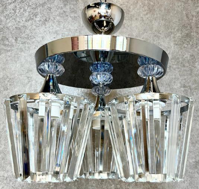 KON�K 3L� - Modern ve ��k Tasar�m Kristal Avize G�m��