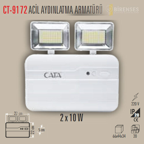 CATA CT-9172 2X10W N�L LEDL� I�ILDAK 3 SAAT AK�L�